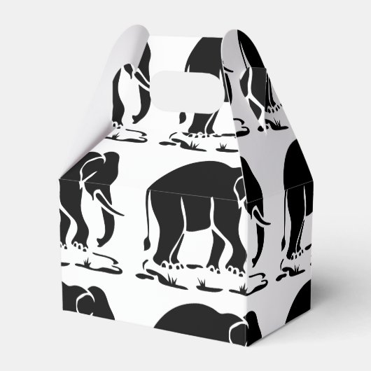 アジア象の前方タイ象トレッキングの標識 フェイバーボックス (正面サイド)