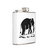 アジア象の前方タイ象トレッキングの標識 フラスク (右)