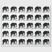 アジア象の前方タイ象トレッキングの標識 ラッピングペーパー (フラット)
