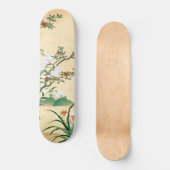アジア赤いバラの白いユリの鳥のスケートボード スケートボード (正面)
