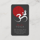 アジア赤日ヨガ&禅モダン書道Omオウム 名刺 (正面)