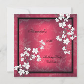 アジア赤黒花白誕生会 招待状 (正面)