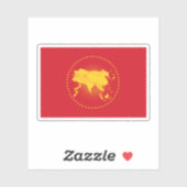 アジア連合国旗 シール (シート)