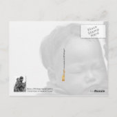 アジア運の少女の背中の子(1908年) ポストカード (裏面)