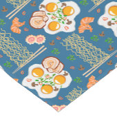 アジア食インスパイアべ物と麺付き&鳴戸巻 ショートテーブルランナー (コーナー)