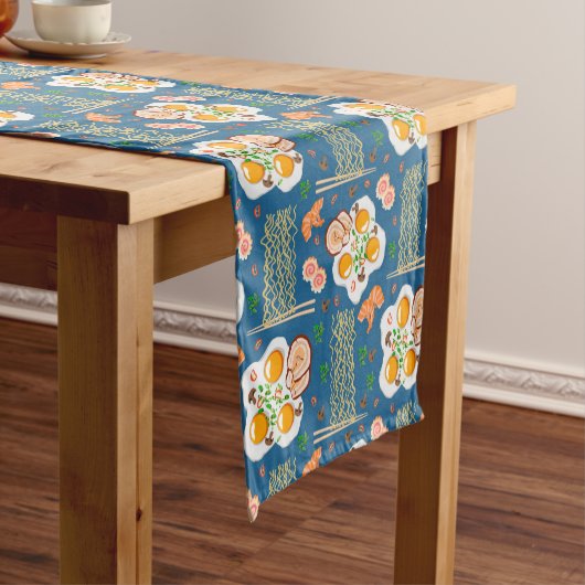 アジア食インスパイアべ物と麺付き&鳴戸巻 ショートテーブルランナー (インサイチュ)