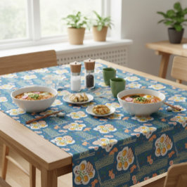 アジア食インスパイアべ物と麺付き&鳴戸巻 テーブルクロス