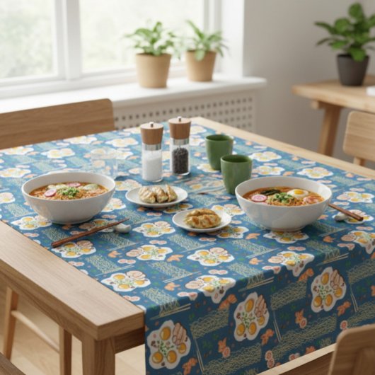 アジア食インスパイアべ物と麺付き&鳴戸巻 テーブルクロス