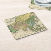 アジア17 スクエアペーパーコースター (アングル)