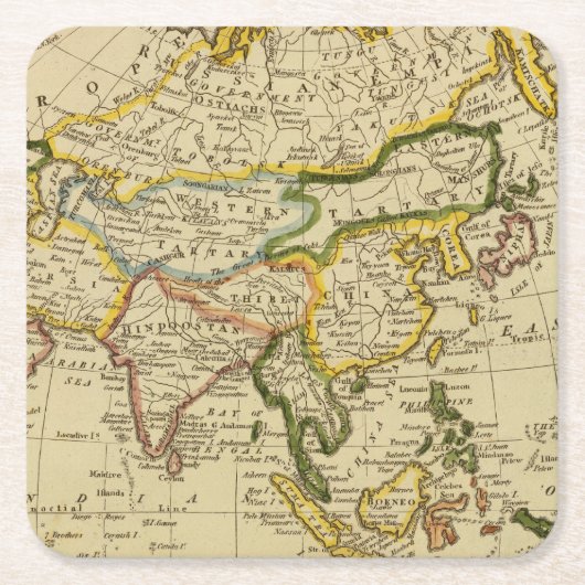 アジア27 スクエアペーパーコースター (正面)