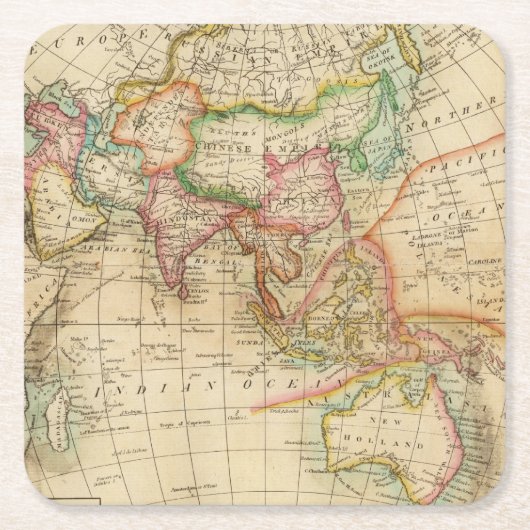 アジア35 スクエアペーパーコースター (正面)