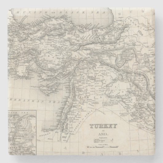 アジア4のトルコ ストーンコースター (正面)