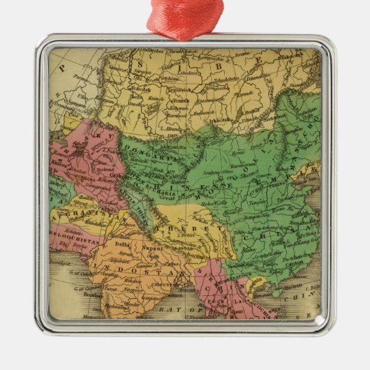 アジア6 メタルオーナメント (正面)