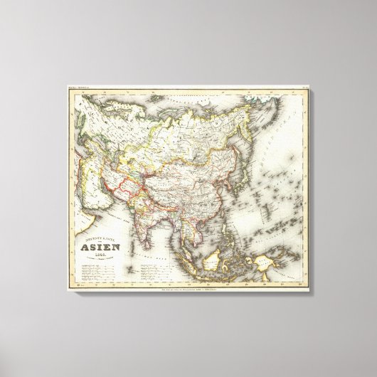 アジア7 キャンバスプリント (正面)