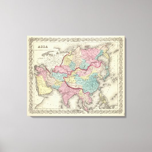 アジア8 キャンバスプリント (正面)