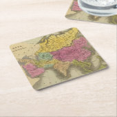 アジア8 スクエアペーパーコースター (アングル)