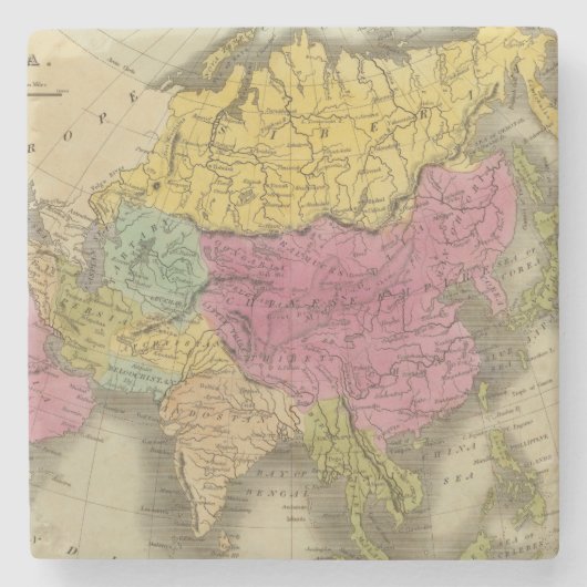 アジア8 ストーンコースター (正面)