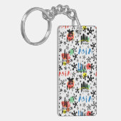 アジア|の記号パターン キーホルダー (正面左)