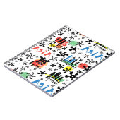 アジア|の記号パターン ノートブック (左側)