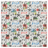 アジア|の記号パターン ファブリック (見本)