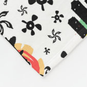 アジア|の記号パターン フリースブランケット (角)