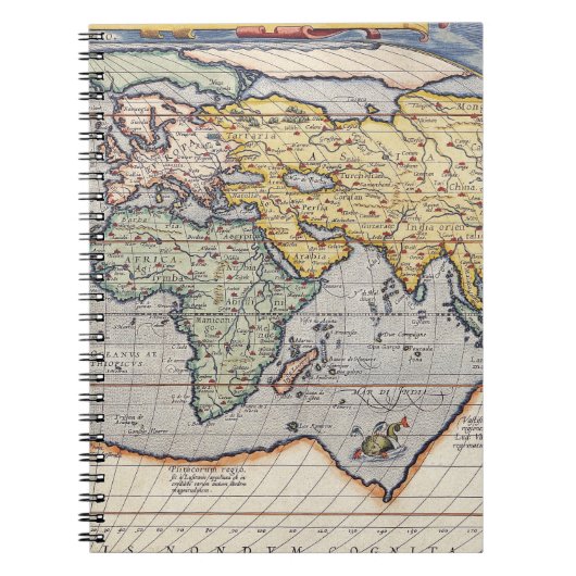 アジア・アフリカの古地図ノートブック ノートブック (正面)