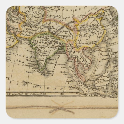 アジア、アフリカ スクエアシール (正面)