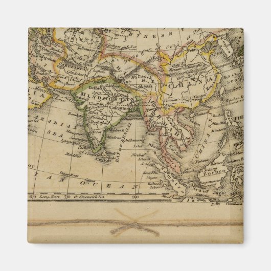 アジア、アフリカ マグネット (正面)