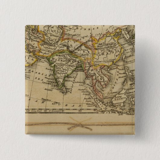 アジア、アフリカ 缶バッジ (正面)