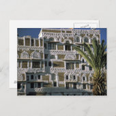 アジア、イエメン、サナ。イエメンの家。 ポストカード (正面/裏面)