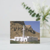 アジア、イエメン、タリム。ホワイトモスク。 ポストカード (スタンド正面)