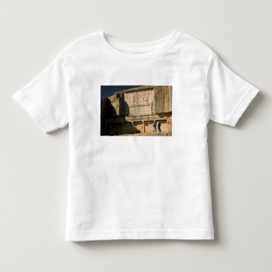 アジア、イラン、ペルセポリス。ダレイオス1世の墓 トドラーTシャツ (正面)