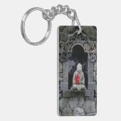 アジア、インドネシア、バリ島。仏陀の神社 キーホルダー (正面左)