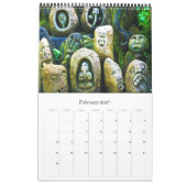 アジア – インドネシア – バリ –  カレンダー (2月 2027)