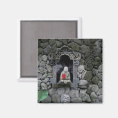 アジア、インドネシア、バリ。仏の神社 マグネット (正面/裏面)