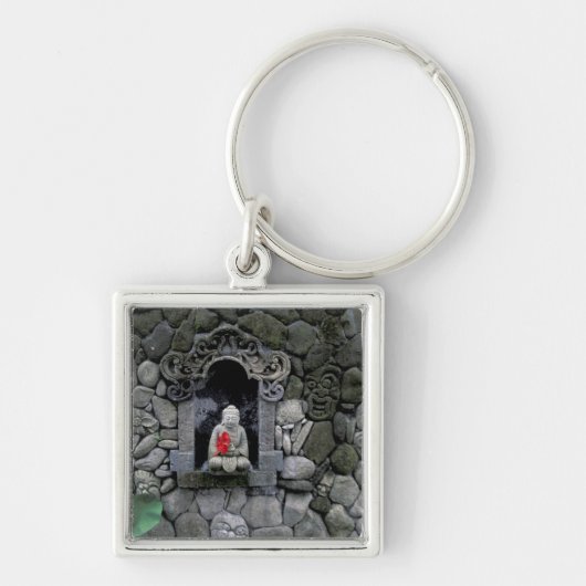 アジア、インドネシア、バリ。仏の祠 キーホルダー (正面)