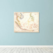 アジア、インドネシア、フィリピン、東インディ キャンバスプリント (インサイチュ (ウッドフロア))