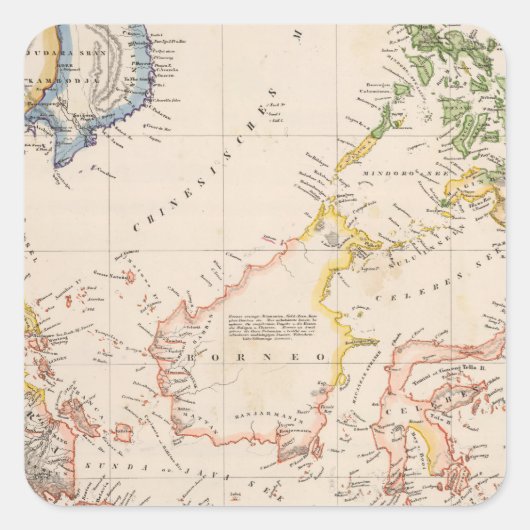 アジア、インドネシア、フィリピン、東インディ スクエアシール (正面)