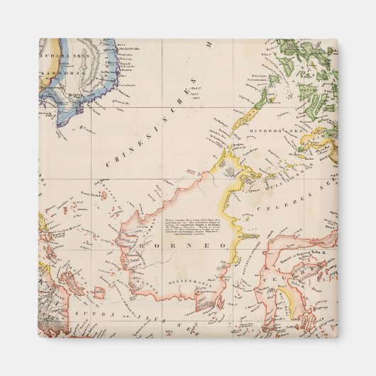 アジア、インドネシア、フィリピン、東インディ マグネット (正面)