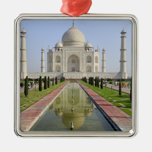 アジア、インド、ウッタル·プラデシュ、アグラ。ザタジ5 メタルオーナメント (正面)