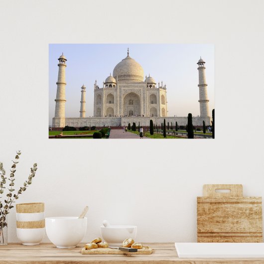 アジア、インド、ウッタル・プラデシュ、アグラ。ザタージ8 ポスター (キッチン)