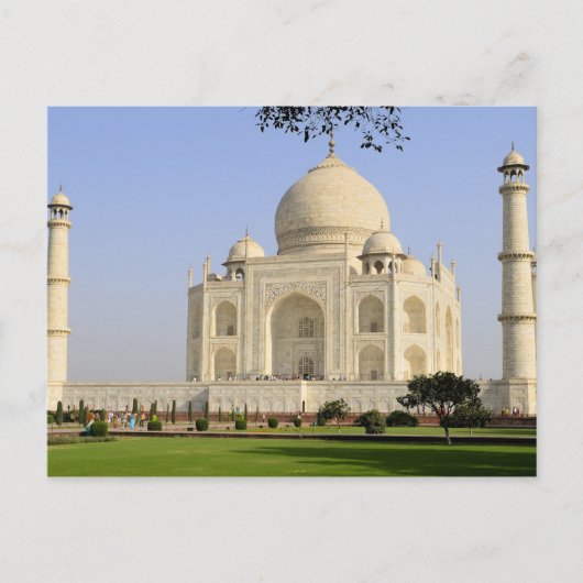 アジア、インド、ウッタル・プラデーシュ州、アーグラ。タージ7 ポストカード (正面)
