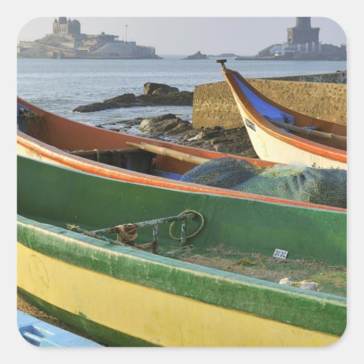 アジア、インド、タミルナードゥ、カンニヤクマリ スクエアシール (正面)