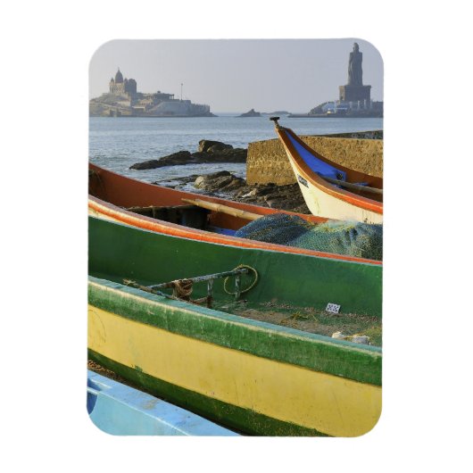 アジア、インド、タミルナードゥ、カンニヤクマリ マグネット (縦)