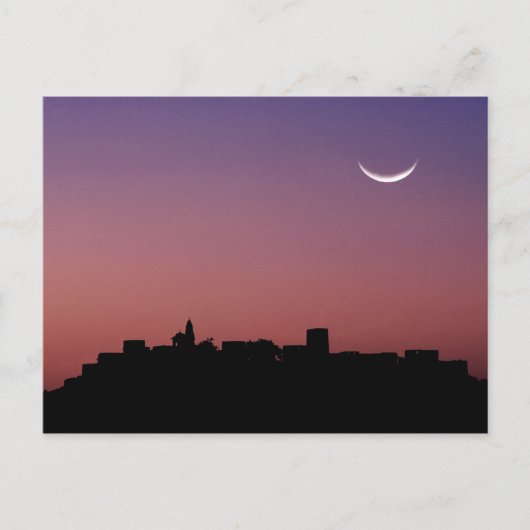 アジア、インド、ラジャスタン、ジャイプール。三日月 ポストカード (正面)