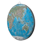 アジア、オーストラリアおよび世界地図のダート盤 ダーツボード (正面右)