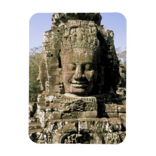 アジア、カンボジア、シェムリアップ、アンコールトム、像の頭部 マグネット