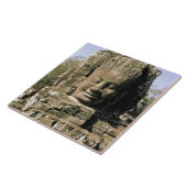 アジア、カンボジア、シェムリアップ。アンコールトム、頭 タイル (側面)