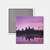 アジア、カンボジア、シェムリアップ、アンコールワット（第12回） マグネット (正面/裏面)