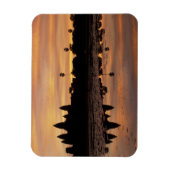 アジア、カンボジア、シェムリアップ、アンコールワット(12位) マグネット (縦)